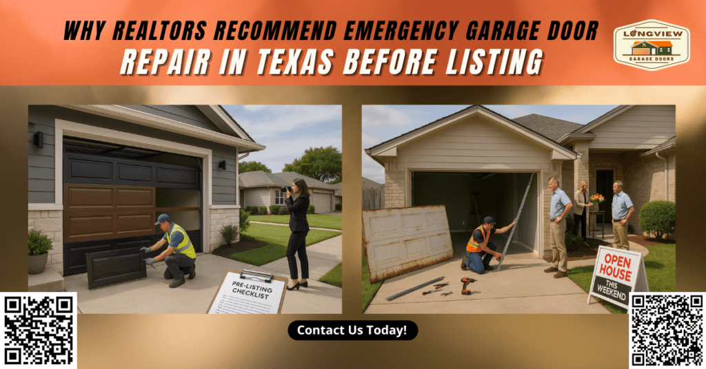 Why Realtors Recommend Emergency Garage Door Repair in Texas Before Listing - Longview Garage Doors
