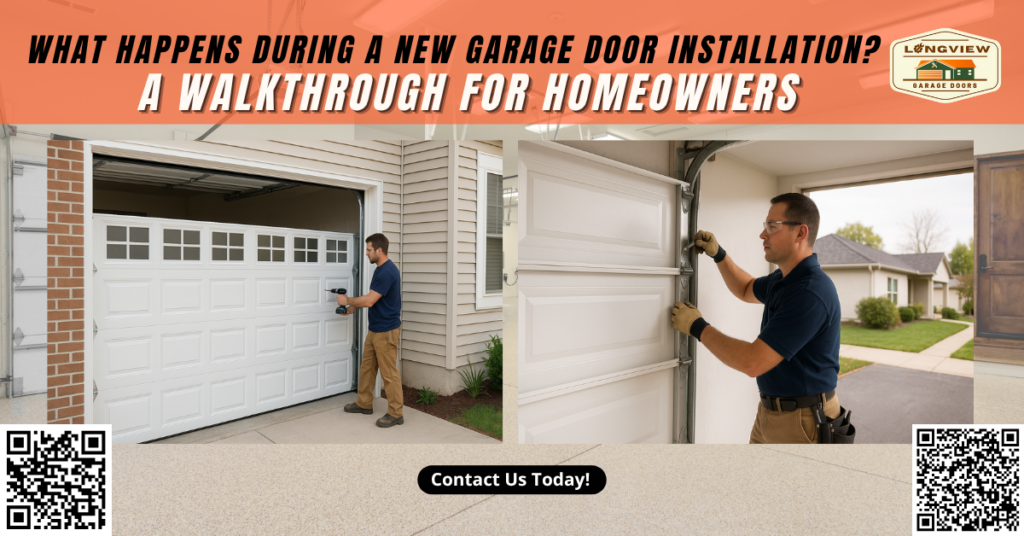 What Happens During a New Garage Door Installation? A Walkthrough for Homeowners - Longview Garage Doors