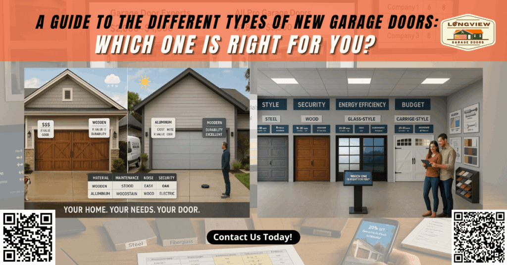 A Guide to the Different Types of New Garage Doors: Which One is Right for You?