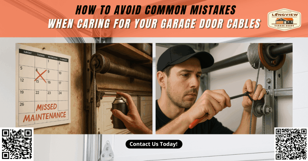 How to Avoid Common Mistakes When Caring for Your Garage Door Cables
