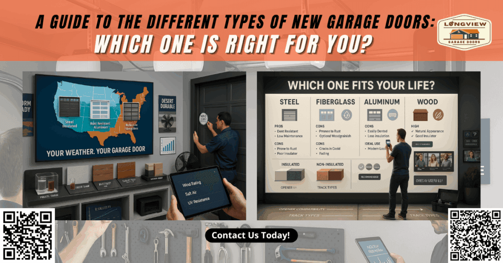 A Guide to the Different Types of New Garage Doors: Which One is Right for You? - Longview Garage Doors