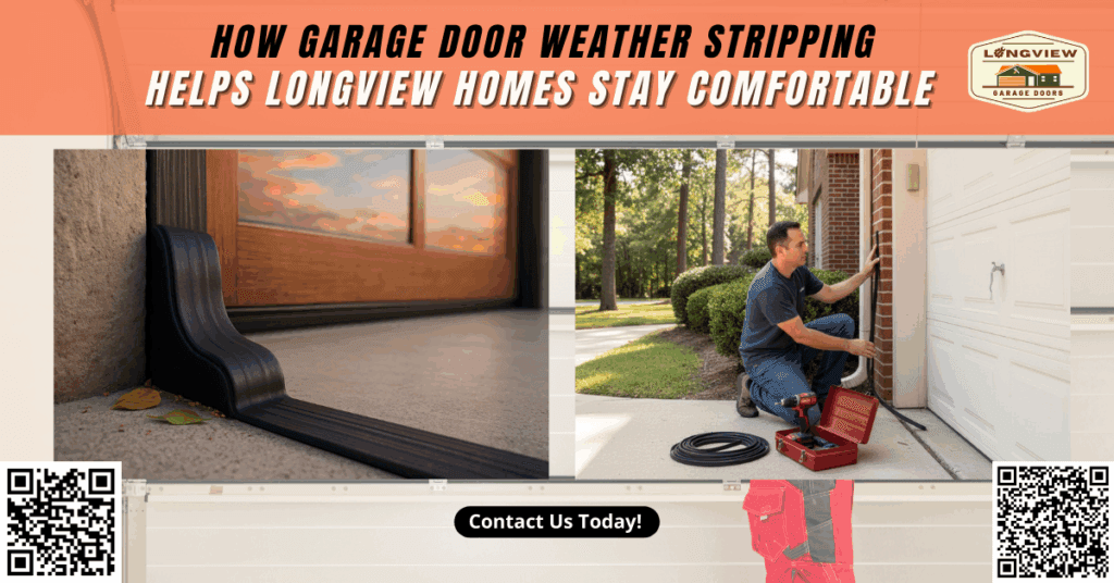 How Garage Door Weather Stripping Helps Longview Homes Stay Comfortable